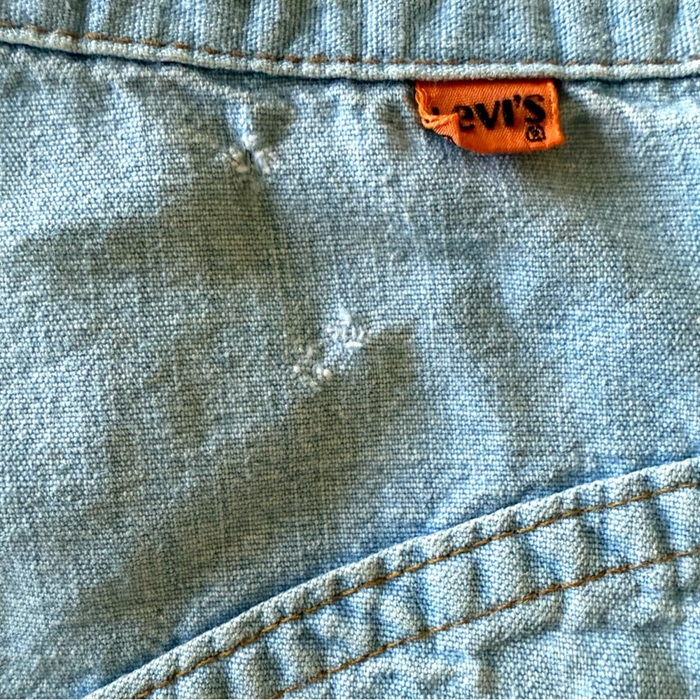 Levis Vintage 70s Orange Tab Light Wash High Rise Bell Bottom Jeans Rare - Picture 8 of 8
